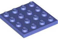 Plate 4 x 4 in Blue Violet