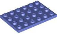 Plate 4 x 6 in Blue Violet