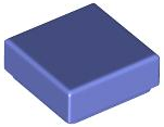 Tile 1 x 1 with Groove in Blue Violet