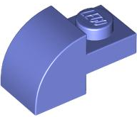 Brick Curved 1 x 2 x 1 with Curved Top in Blue Violet