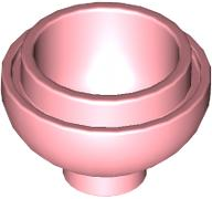 Brick Round 2 x 2 Dome Bottom [Open Stud] in Warm Pink