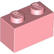 Brick 1 x 2 in Warm Pink