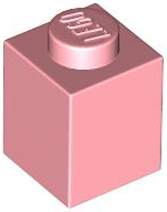 Brick 1 x 1 in Warm Pink