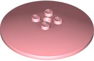 Dish 6 x 6 Inverted (Radar) with Solid Studs in Warm Pink