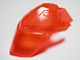 Large Figure Helmet / Visor with Clip in Trans-Neon Orange