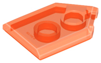 Tile Special 2 x 3 Pentagonal in Trans-Neon Orange