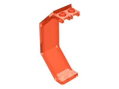 Panel 3 x 2 x 6 in Trans-Neon Orange