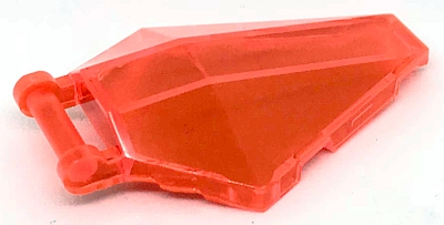 Windscreen 6 x 4 x 1 Hexagonal with Handle in Trans-Neon Orange