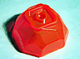 Rock Boulder 4 x 4, Bottom in Trans-Neon Orange