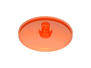 Dish 4 x 4 Inverted [Radar] in Trans-Neon Orange