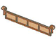Garage Roller Door Section without Handle in Trans-Neon Orange