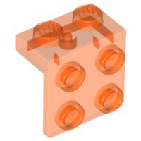 Bracket 1 x 2 - 2 x 2 in Trans-Neon Orange