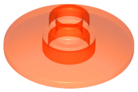 Dish 2 x 2 Inverted [Radar] in Trans-Neon Orange