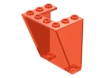 Windscreen 3 x 4 x 4 Inverted in Trans-Neon Orange