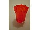 Large Figure Accessory, Container / Bucket in Trans-Neon Orange