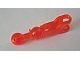 Large Figure Skeletal, Limb with Ball Joint on Axle and Ball Socket and Hole in Trans-Neon Orange