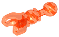 Large Figure Skeletal, Limb, 5L with Ball Joint on Axle and Ball Socket in Trans-Neon Orange