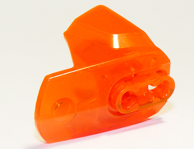 Large Figure Limb Cover, Size 4, Armor with Ball Joint Socket in Trans-Neon Orange