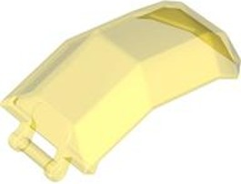 Windscreen 4 x 4 x 4 2/3 with Handle in Trans-Yellow