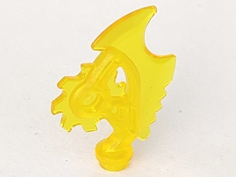 Weapon Axe Blade, Complex (Ninjago) [Techno-Blade] in Trans-Yellow