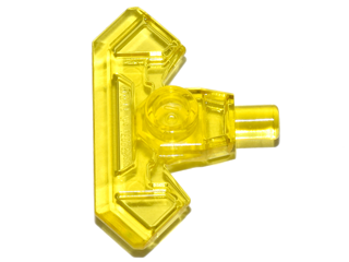 Weapon Axe Head with Bar in Trans-Yellow