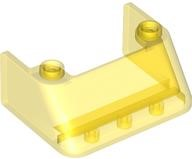 Windscreen 3 x 4 x 1 1/3 with 2 Studs on Top in Trans-Yellow