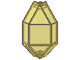 Panel 3 x 3 x 6 Corner Convex in Trans-Yellow