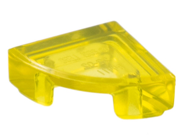 Tile Round 1 x 1 Quarter in Trans-Yellow