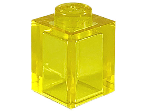 Brick 1 x 1 in Trans-Yellow