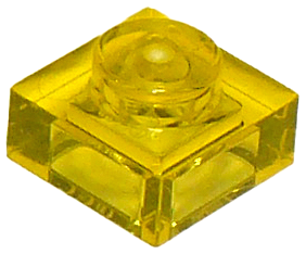 Plate 1 x 1 in Trans-Yellow