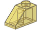 Brick Sloped 45° 2 x 1 with Bottom Pin in Trans-Yellow