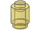Brick Round 1 x 1 Solid Stud in Trans-Yellow
