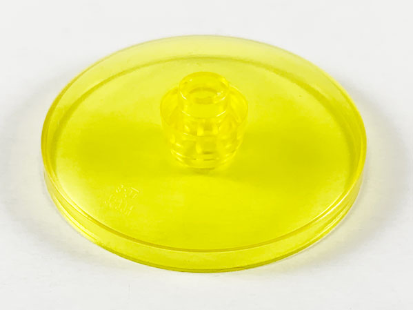 Dish 4 x 4 Inverted with Open Stud [Radar] in Trans-Yellow