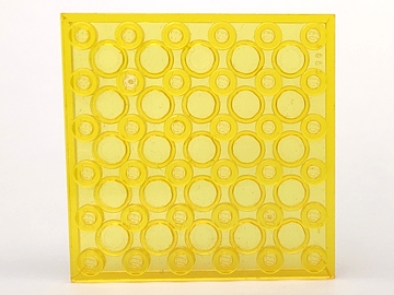 Plate 6 x 6 in Trans-Yellow