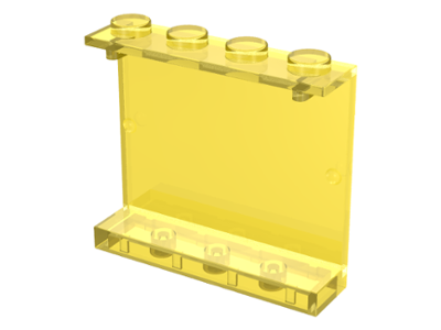 Panel 1 x 4 x 3 [Solid Studs] in Trans-Yellow