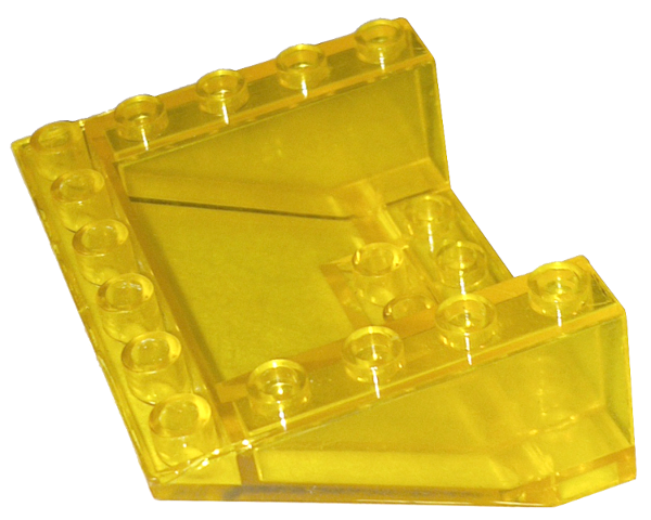 Brick Sloped Inverted 33° 5 x 6 x 2 in Trans-Yellow