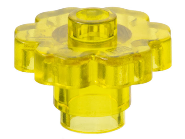 Plant, Flower 2 x 2 - Round [Open Stud] in Trans-Yellow