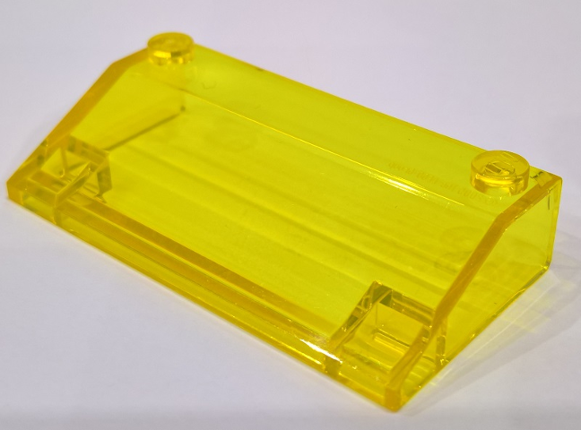 Brick Sloped 33° 3 x 6 No Inner Walls in Trans-Yellow