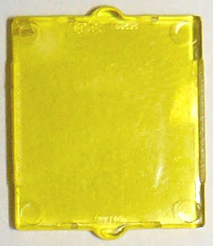 Glass for Window 1 x 2 x 2 Flat in Trans-Yellow