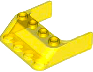 Windscreen 4 x 4 x 1 in Trans-Yellow