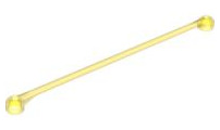 Duplo Plant Vine 13L (Duplo Length) without Studs in Trans-Yellow