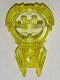 Large Figure Chest Badge with 'H' Hero Factory Logo in Spiked Circle in Trans-Yellow