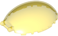 Windscreen 8 x 6 x 2 1/3 Bubble Canopy with Handle in Trans-Yellow