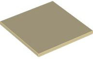 Tile 6 x 6 with Bottom Tubes in Tan