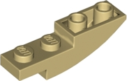 Brick Curved Inverted 4 x 1 in Tan