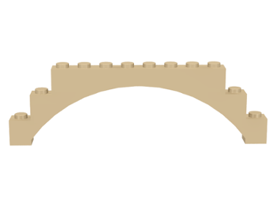 Brick Arch 1 x 12 x 3 Raised Arch in Tan