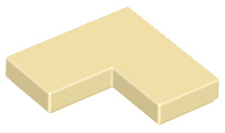 Tile 2 x 2 Corner in Tan