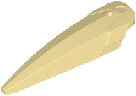 Large Figure Limb Cover / Claw / Spike Large with Axle in Tan