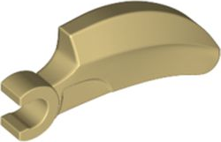 Creature Body Part, Barb Large (Claw, Talon) with Clip in Tan
