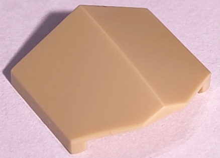 Brick Sloped 33° 2 x 2 Double / Inverted in Tan